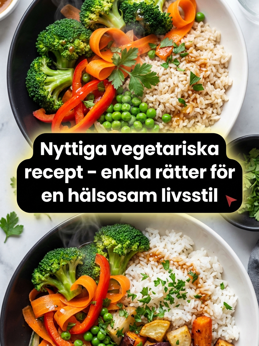 Nyttiga vegetariska recept – hälsosam livsstil